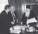 50 Instambul (Turchia) 2000, Francesco Guadagnuolo e il giornalista Lorenzo Gulli in visita al Patriarca di Costantinopoli Bartolomeo I